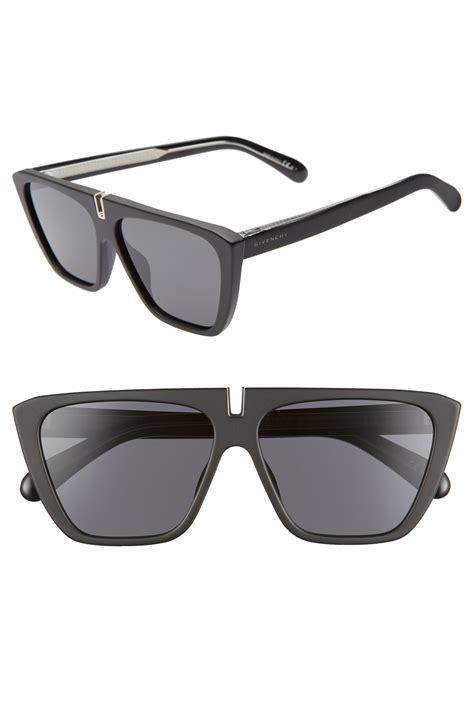 givenchy flat top sunglasses black|Givenchy sunglasses nordstrom.